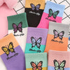 Pastel Butterfly Socks soft girl  aesthetic 