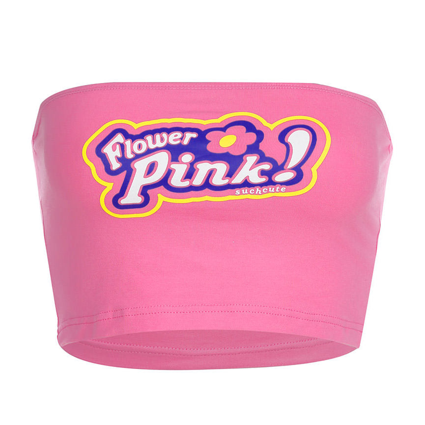 pink tube top boogzel