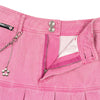 pink denim skirt boogzel clothing