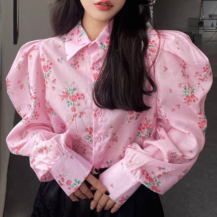 pink floral blouse boogzel clothing