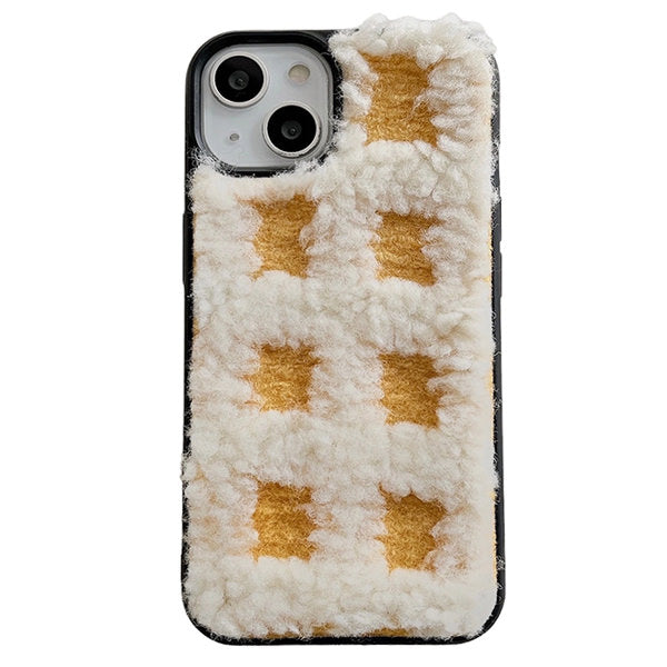 Plaid Fuzzy iPhone Case