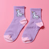 Purple Unicorn Socks boogzel apparel
