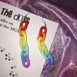 Rainbow Chain Earrings