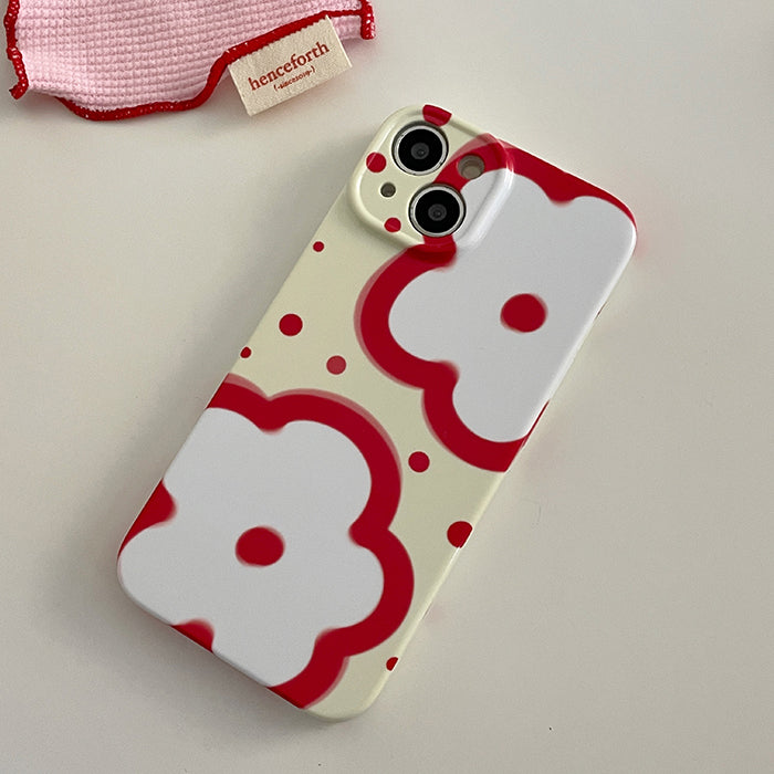 red flowers iphone case boogzel clothing
