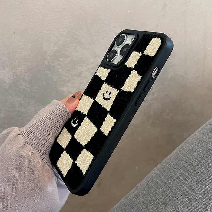 Smile Checker Fuzzy iPhone Case Smile Checker Fuzzy iPhone Case