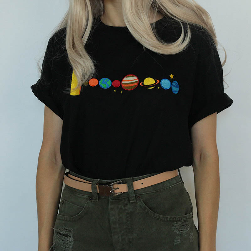 planet solar system space t-shirt boogzel apparel