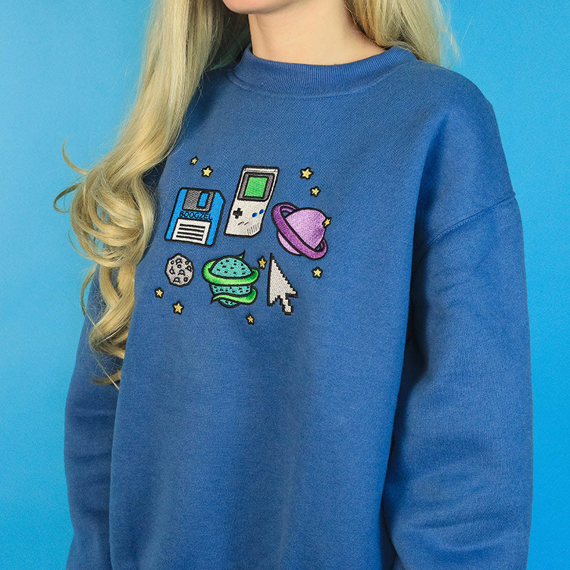 blue space Sweatshirt shop boogzel apparel