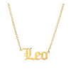 leo star sign necklace
