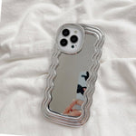 wave mirror aesthetic iphone case boogzel clothing